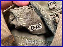 Original Wwii Us Army Infantry M1945 Upper Field Pack & Suspenders Set