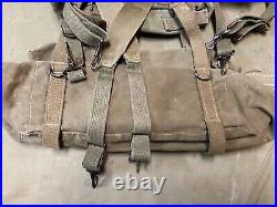 Original Wwii Us Army Infantry M1945 Upper Field Pack & Suspenders Set