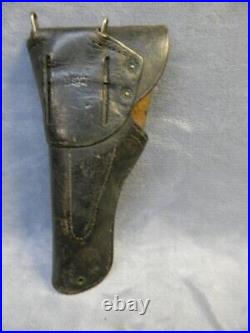 Original Wwii Us Army Issue Officer Revolver Pistol Black Leather Holster Boyt42