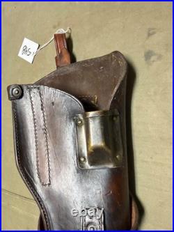 Original Wwii Us Army M1 Carbin Rifle Leather Carry Scabbard & Carry Straps