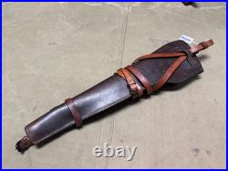 Original Wwii Us Army M1 Carbin Rifle Leather Carry Scabbard & Carry Straps