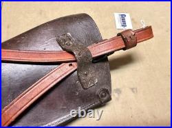 Original Wwii Us Army M1 Carbin Rifle Leather Carry Scabbard & Carry Straps