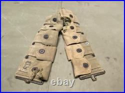 Original Wwii Us Army M1 Garand Rifle 10 Pocket Ammo Belt-od#3