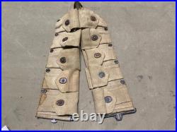 Original Wwii Us Army M1 Garand Rifle 10 Pocket Ammo Belt-od#3