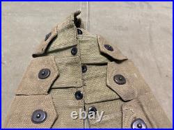 Original Wwii Us Army M1 Garand Rifle 10 Pocket Ammo Belt-od#3