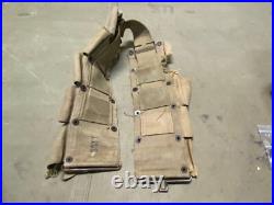 Original Wwii Us Army M1 Garand Rifle 10 Pocket Ammo Belt-od#3