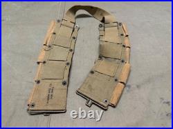 Original Wwii Us Army M1 Garand Rifle 10 Pocket Ammo Belt-od#3, 1942 Hinson Mfg