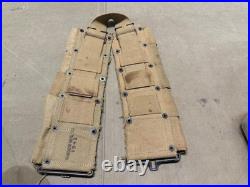 Original Wwii Us Army M1 Garand Rifle 10 Pocket Ammo Belt-od#3, 1942 Hinson Mfg