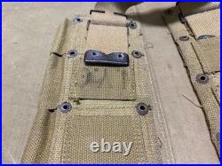 Original Wwii Us Army M1 Garand Rifle 10 Pocket Ammo Belt-od#3, 1943