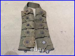 Original Wwii Us Army M1 Garand Rifle 10 Pocket Ammo Belt-transitional