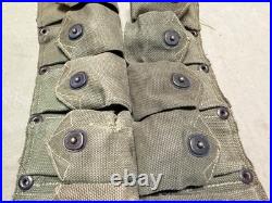 Original Wwii Us Army M1 Garand Rifle 10 Pocket Ammo Belt-transitional