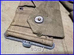 Original Wwii Us Army M1 Garand Rifle 10 Pocket Ammo Belt-transitional
