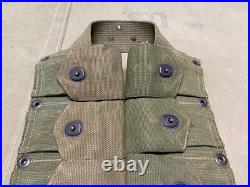 Original Wwii Us Army M1 Garand Rifle 10 Pocket Ammo Belt-transitional