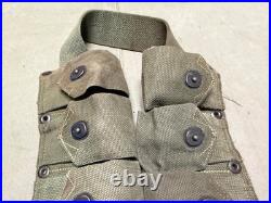 Original Wwii Us Army M1 Garand Rifle 10 Pocket Ammo Belt-transitional