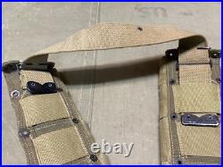 Original Wwii Us Army M1 Garand Rifle 10 Pocket Ammo Belt-transitional