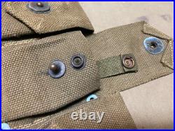 Original Wwii Us Army M1 Garand Rifle 10 Pocket Ammo Belt-transitional