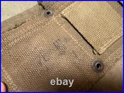 Original Wwii Us Army M1 Garand Rifle 10 Pocket Ammo Belt-transitional