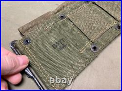 Original Wwii Us Army M1 Garand Rifle 10 Pocket Ammo Belt-transitional