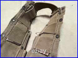 Original Wwii Us Army M1 Garand Rifle 10 Pocket Ammo Belt-transitional