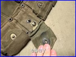 Original Wwii Us Army M1 Garand Rifle 10 Pocket Ammo Belt-transitional