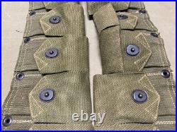 Original Wwii Us Army M1 Garand Rifle 10 Pocket Ammo Belt-transitional, 1943