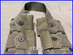 Original Wwii Us Army M1 Garand Rifle 10 Pocket Ammo Belt-transitional, 1943