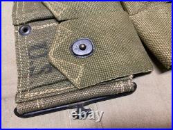 Original Wwii Us Army M1 Garand Rifle 10 Pocket Ammo Belt-transitional, 1943