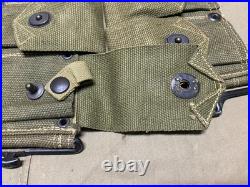 Original Wwii Us Army M1 Garand Rifle 10 Pocket Ammo Belt-transitional, 1943