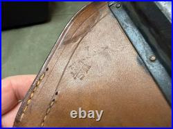 Original Wwii Us Army M1 Garand Rifle Leather Carry Scabbard & Carry Straps-1942