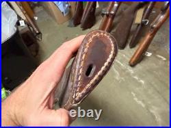 Original Wwii Us Army M1 Garand Rifle Leather Carry Scabbard & Carry Straps-1942