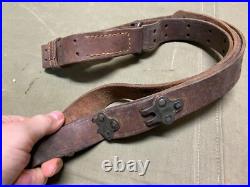 Original Wwii Us Army M1 Garand Rifle M1907 Leather Carry Sling