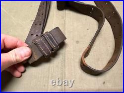 Original Wwii Us Army M1 Garand Rifle M1907 Leather Carry Sling