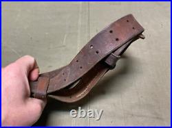 Original Wwii Us Army M1 Garand Rifle M1907 Leather Carry Sling