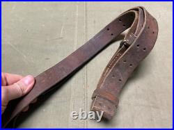 Original Wwii Us Army M1 Garand Rifle M1907 Leather Carry Sling