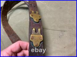 Original Wwii Us Army M1 Garand Rifle M1907 Leather Carry Sling