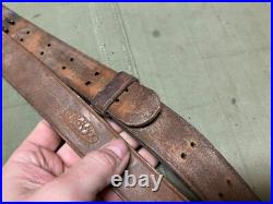 Original Wwii Us Army M1 Garand Rifle M1907 Leather Carry Sling-boyt