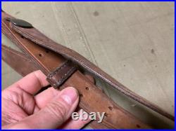 Original Wwii Us Army M1 Garand Rifle M1907 Leather Carry Sling-boyt
