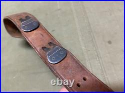 Original Wwii Us Army M1 Garand Rifle M1907 Leather Carry Sling-boyt