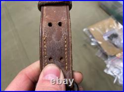 Original Wwii Us Army M1 Garand Rifle M1907 Leather Carry Sling-boyt