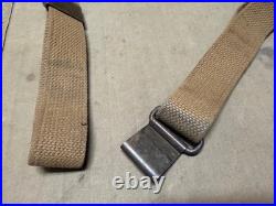 Original Wwii Us Army M1 Garand Rifle Web Carry Sling-od#3, Flat Buckle
