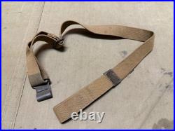 Original Wwii Us Army M1 Garand Rifle Web Carry Sling-od#3, Flat Buckle