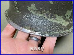 Original Wwii Us Army M1 Helmet Shell, Front Seam