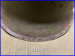 Original Wwii Us Army M1 Helmet Shell, Front Seam, Original Paint