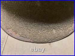 Original Wwii Us Army M1 Helmet Shell, Front Seam, Original Paint