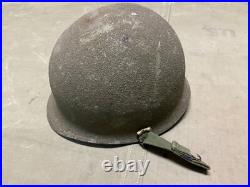 Original Wwii Us Army M1 Helmet Shell, Front Seam, Original Paint
