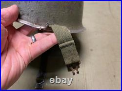 Original Wwii Us Army M1 Helmet Shell, Front Seam, Original Paint