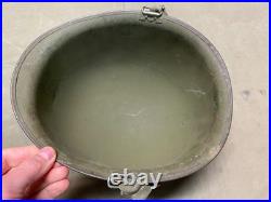 Original Wwii Us Army M1 Helmet Shell, Front Seam, Original Paint