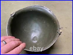 Original Wwii Us Army M1 Helmet Shell, Front Seam, Original Paint