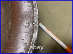 Original Wwii Us Army M1 Helmet Shell, Front Seam, Restored Fixed Bail