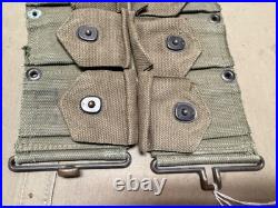 Original Wwii Us Army M1910 M1903 M1 Garand Rifle 10 Pocket Ammo Belt-od#7